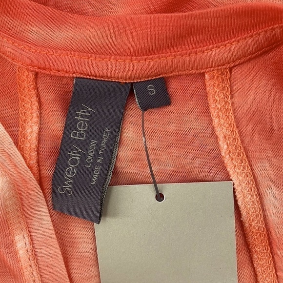 Sweaty Betty Easy Peazy Tie Dye Tank Top Orange Small - Picture 4 of 9